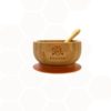 Bamboo Eco Suction Bowl & Spoon - Image 3